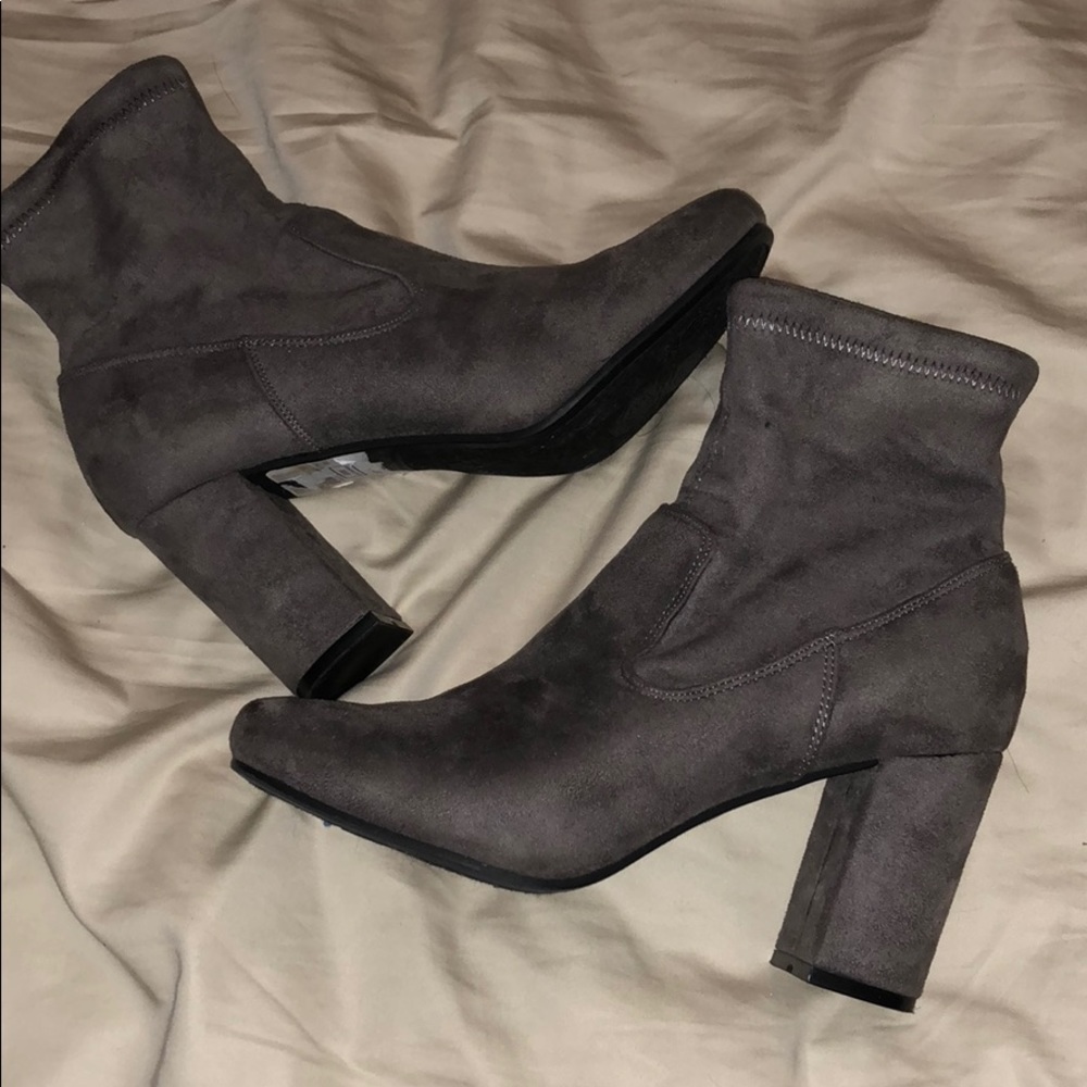Grey-Brown Ankle Boots